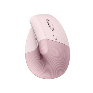 Logitech 910-006481 Lift Vertical Ergonomic Wireless Optical Mouse Rose