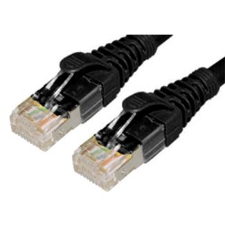 Comsol STP-02-C6A-BLK 2M 10GbE Cat 6A S/FTP Shielded Patch Cable - Black