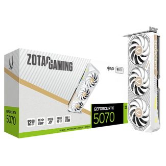 ZOTAC ZT-B50700FQ-10P GeForce RTX 5070 AMP White Edition 12GB GDDR7 Graphics Card