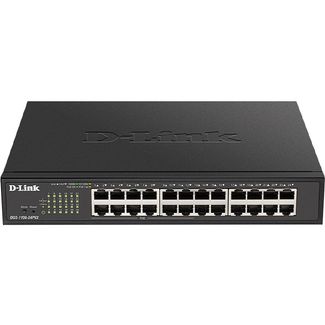 D-Link DGS-1100-24PV2 24-Port Smart Managed Switch with 12 PoE+ ports. PoE budget 100W