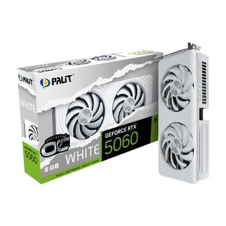 Palit NE75060U19P1-GB2063M GeForce RTX 5060 WHITE OC 8GB GDDR7 Graphics Card