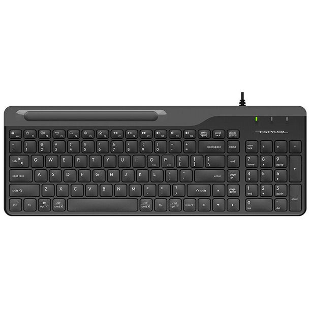 A4tech ERAKA720 FK25 Fstyler Multimedia 2-Section Compact Keyboard USB Black