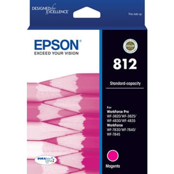 EPSON C13T05D392 812 - Std Capacity DURABrite Ultra - Magenta Ink Cartridge
