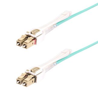 StarTech 450FBLCLC8PP 8m OM4 LC to LC Multimode Fiber Optic Cable