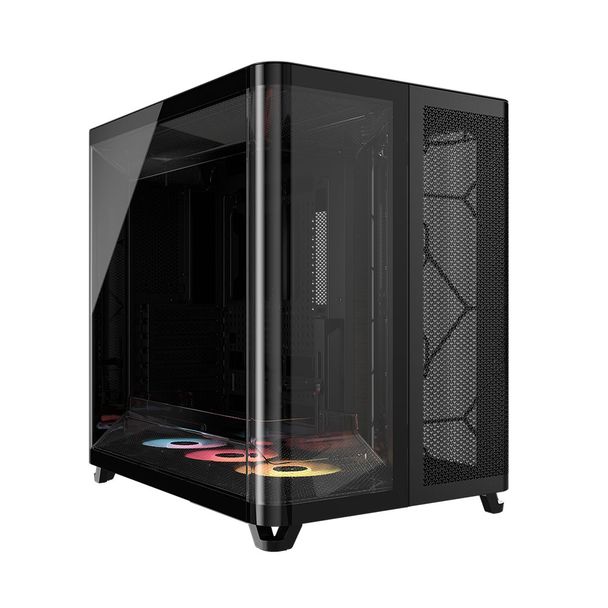 Corsair CC-9011318-WW AIR 5400 RS-R ARGB Tempered Glass Mid-Tower ATX Case Black