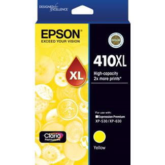 Epson C13T340492 410XL High Capacity Claria Premium - Yellow Ink Cartridge (XP-530, XP-630)