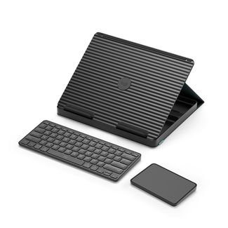 Logitech 920-011283 Casa Pop-up Desk Foldaway Kit Classic Chic with Laptop Stand Keyboard Touchpad & Storage