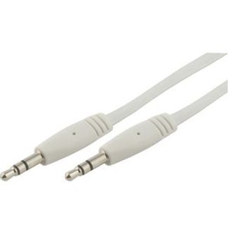 3.5mm-3.5mm Combined Audio Jack Male to Male Cable White CAMTMBW