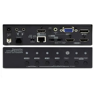 Serveredge HD2DPV-EX-100-HDBT 4K2K HDMI X 2 DisplayPort X 1 VGA  X 1 HDBaseT Extender Over Single CAT5e/CAT6/CAT6A with 4K GUI 3D & IR