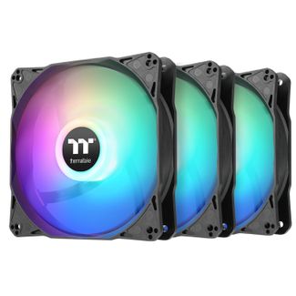 Thermaltake CL-F204-PL12SW-A LE 120 ARGB PWM Cooling Fan Black Edition 3 Fan Pack
