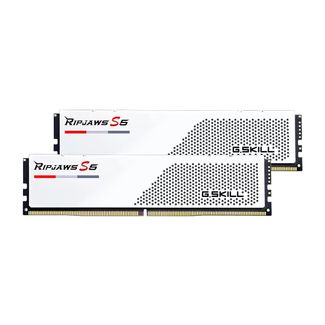 G.Skill F5-5600J2834F16GX2-RS5W Ripjaws S5 32GB (2x 16GB) DDR5 5600MHz CL28 Desktop Memory White