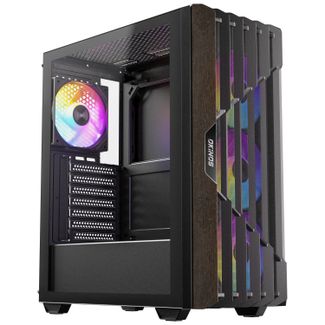 OKINOS CAO-CYP5ARGB Cypress P5 ARGB Oak Wood Trim ATX Mid-Tower Case