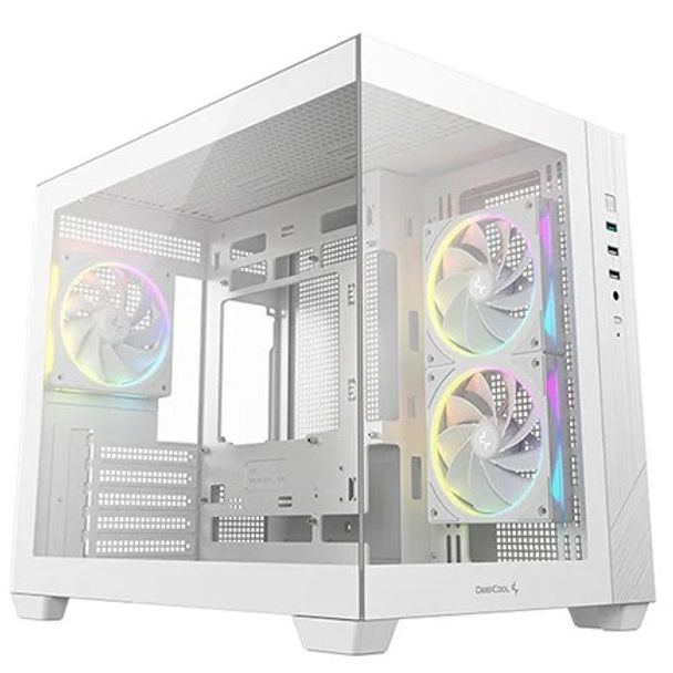 DeepCool R-CG330-WHNGM3-G CG330 3F WH mATX Compact PC Case White