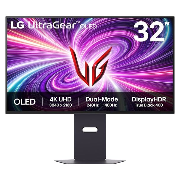 LG UltraGear 32GS95UV-B 31.5" Dual Mode 4K UHD 240Hz/FHD 480Hz 0.03ms OLED G-Sync Compatible Gaming Monitor
