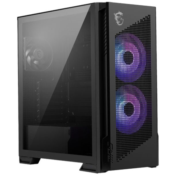 MSI MPG VELOX 300R AIRFLOW PZ Black Tempered Glass Mid Tower ATX Case