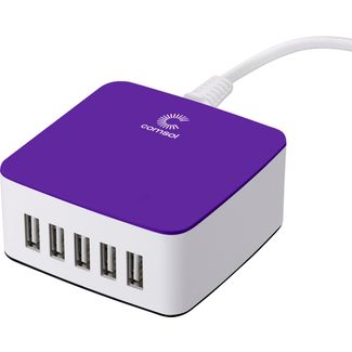 Comsol DCS58PP 5 Port USB Desktop Charger 8A (40W) - Purple
