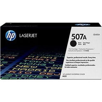 HP 507A Black Original LaserJet Toner Cartridge (CE400A)
