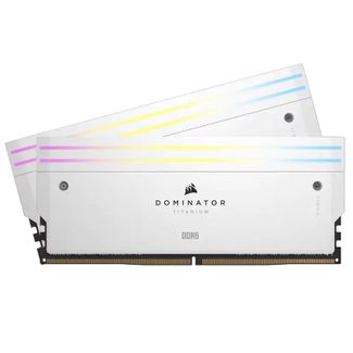 Corsair CMP64GX5M2B6000Z30W Dominator Titanium 64GB (2 x 32GB) DDR5 6000MHzz CL30-36-36-76 1.40V Intel XMP & AMD EXPO Memory White