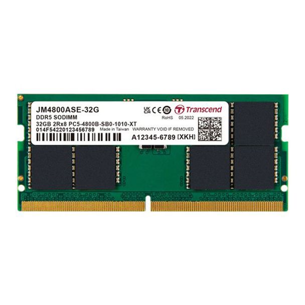 Transcend JM4800ASE-32G JetRAM 32GB DDR5 4800MHz SODIMM Laptop Memory