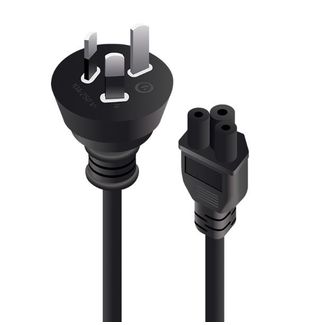 Alogic MF-AUS3PC5-02RBLK 2m AUS Pin Mains Plug to IEC C5 - Male to Female