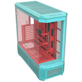 Thermaltake CA-11H-00FLWN-00 View 600 Tempered Glass Full Tower E-ATX Case Mint Strawberry Edition
