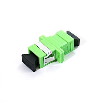 Serveredge SCA-ADPS-OS2 SCA Female to SCA Female Single Mode Simplex OS2 Fibre Adapter - GREEN COLOR