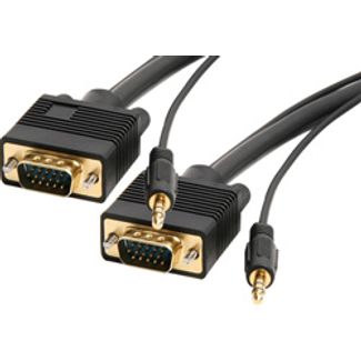 Comsol H15MM-02-HA 2M VGA & Audio Cable H15M-H15M/3.5mm audio plug