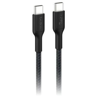 Belkin CAB025FQ1MBK Boostcharge Pro Braided USB-C To USB-C PCR Cable 1m Black