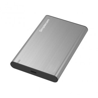 Simplecom SE221 Aluminium 2.5" SATA HDD/SSD to USB 3.1 Enclosure Grey SE221GR