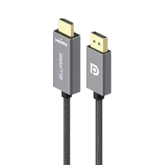 8Ware 8W-DPHDMI-2M DisplayPort to HDMI Male to Male Adapter Cable 2m