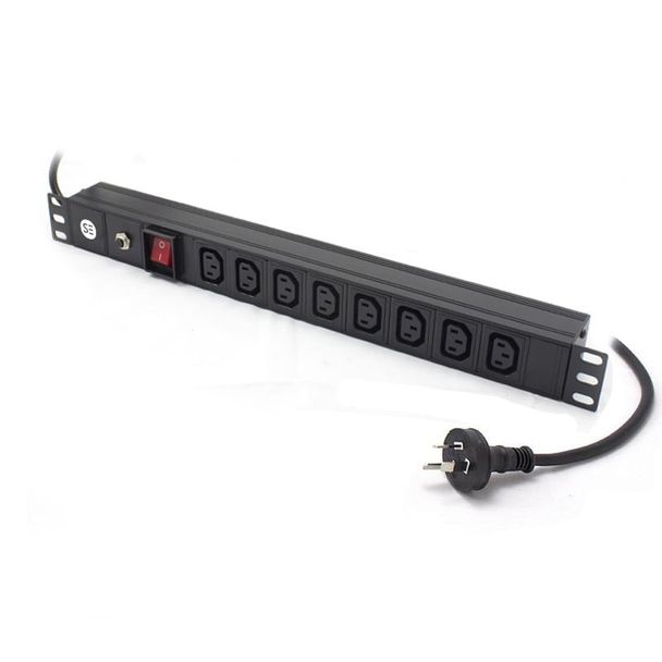 Serveredge SEDG-8PB-3PC13 Basic 8 Port IEC PDU (8) IEC C13 Output & (1) 3 Pin Aus (M) Input 10A 240 V