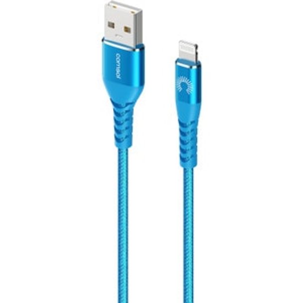 Comsol ALKVBE 1.2m USB-A to Lightning Cable Reinforced with Aramid Fibre Blue