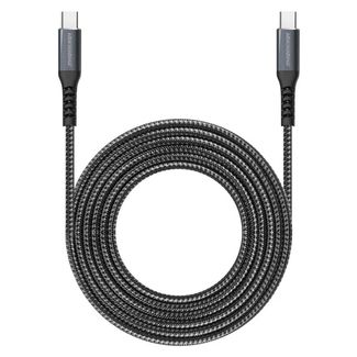 Rockrose RRCS07CC2 Powerline CC2 3A 60W Max 2M USB-C to USB-C Fast Charge & Data Sync Cable
