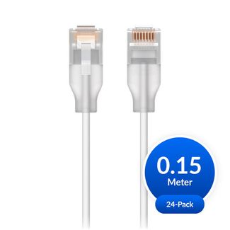 Ubiquiti UACC-Cable-Patch-EL-0.15M-W-24 UniFi Etherlighting Cable 15cm 24-Pack White