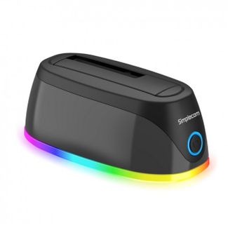 Simplecom SD336 USB3.0 Docking Station for 2.5" & 3.5" SATA Drive with RGB Lighting 