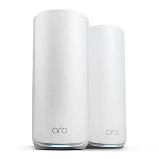 NETGEAR RBE872-100APS Orbi BE21000 Tri-band Mesh WiFi 7 System 2-Pack White