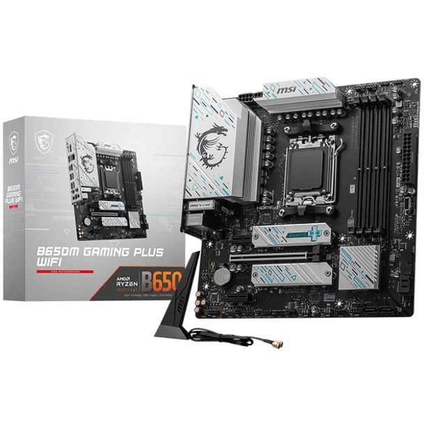 MSI B650M GAMING PLUS WIFI AM5 mATX Motherboard