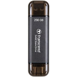 Transcend TS256GESD310C ESD310 256GB USB-A/C Portable SSD Black
