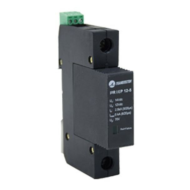 Transtector 1104-11-000 DC Surge Protector SPD I2R Indoor DIN-Rail 12 Vdc Single-Mode 5 kA SASD IEC EN 60529