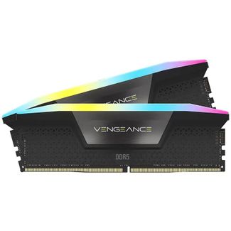 Corsair CMH64GX5M2B6000Z40 VENGEANCE RGB DDR5 6000MT/s 64GB (2x32GB) CL40 EXPO Gaming Memory Kit Black