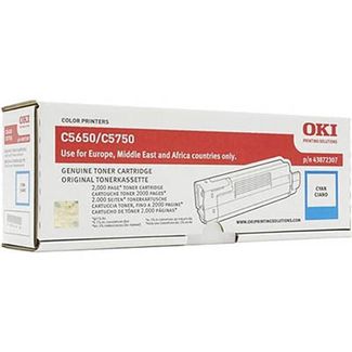 Oki 43872311 C5650 Cyan Toner Cyan