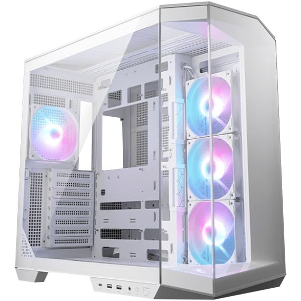 MSI MAG PANO 100R PZ WHITE Tempered Glass ATX Case White