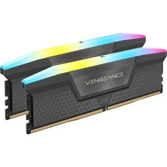 Corsair CMH64GX5M2B6000Z30 Vengeance RGB 64GB (2 x 32GB) DDR5 6000MHz C30 AMD Desktop Memory Grey