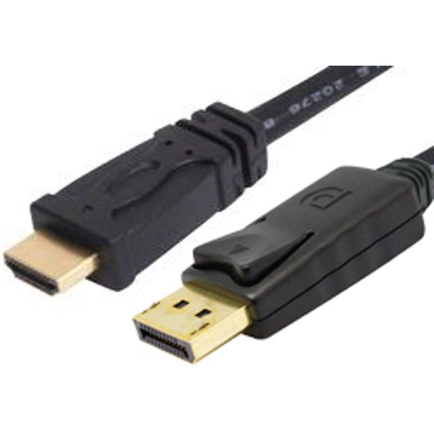 Comsol DP-HDMI-MM-01 1M DisplayPort Male to HDMI Male Cable