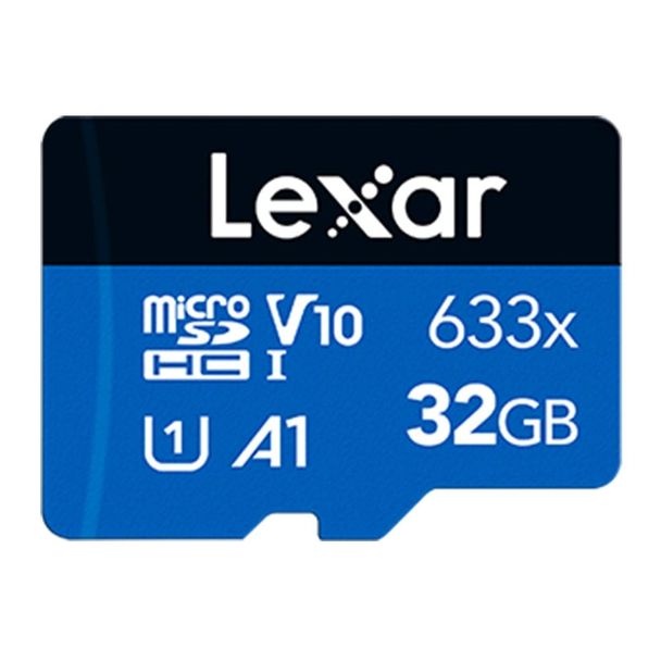 Lexar LMS0633032G-BNNNG 32GB High-Performance 633x MicroSDHC/SDXC UHS-I Blue Memory Card