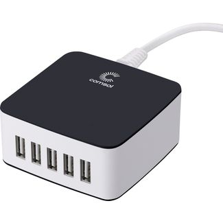 Comsol DCS58BK 5 Port USB Desktop Charger 8A (40W) - Black