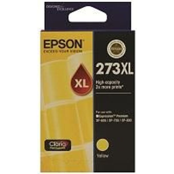 Epson 273XL T275492 High Capacity Claria Premium Yellow inkC13T275492