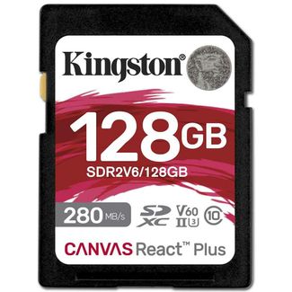Kingston SDR2V6/128GB Canvas React Plus SDXC Card 128GB