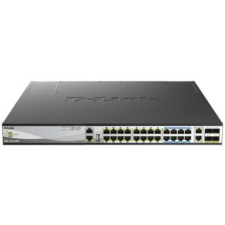 D-Link DMS-3130-30PS 30-Port Stackable Multi-Gigabit PoE++ Layer 3 Switch