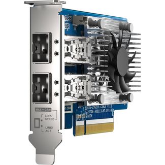 Qnap QXG-25G2SF-CX6 DUAL PORT QSFP28 25GbE Network Card Low-Profile Pcie Gen4 X8